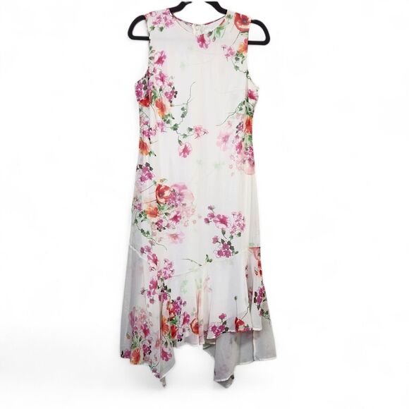NEW Calvin Klein Women’s Dress Size 4 Maxi Floral Summer Romantic Gardencore - Picture 2 of 11